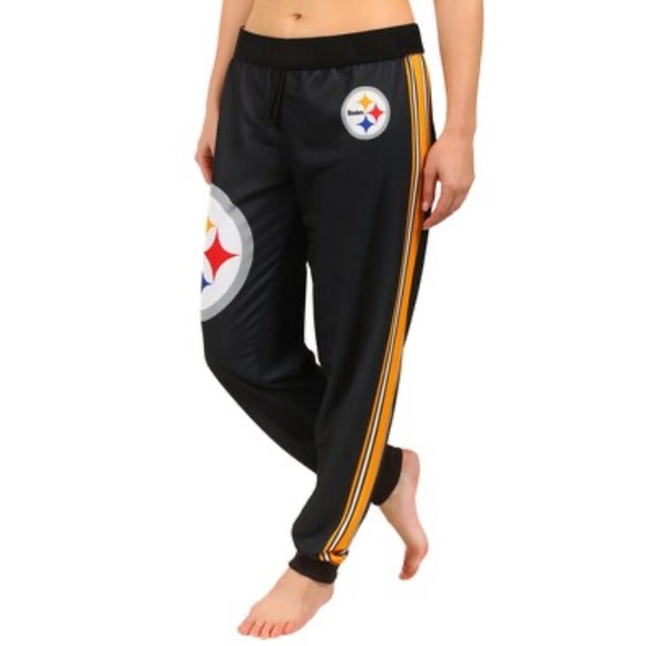 Pittsburgh Steelers Klew Women's Jogger Pants - Black - Picture 1 of 10